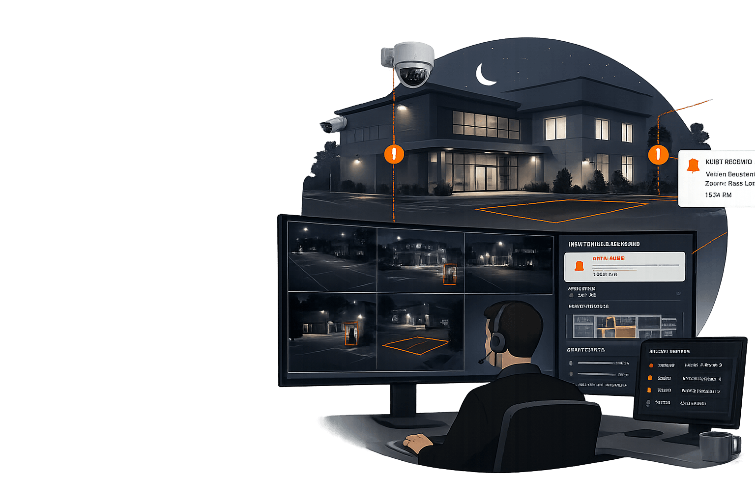 Remote Monitoring Security overview illustration