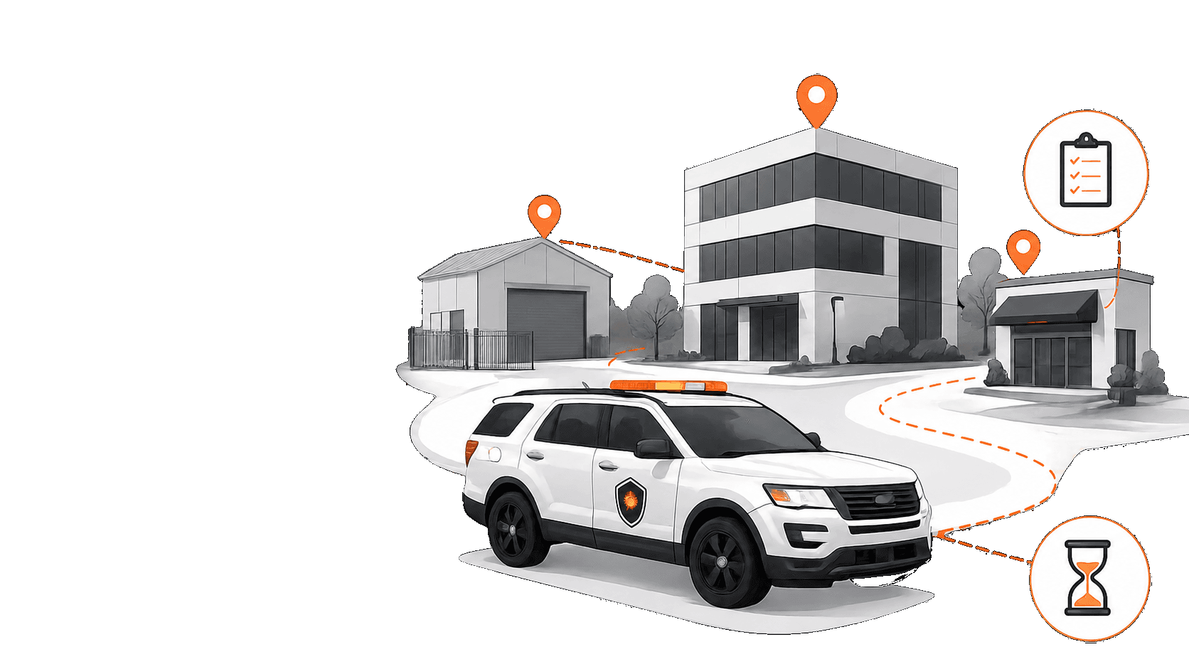 Mobile Patrol Security overview illustration