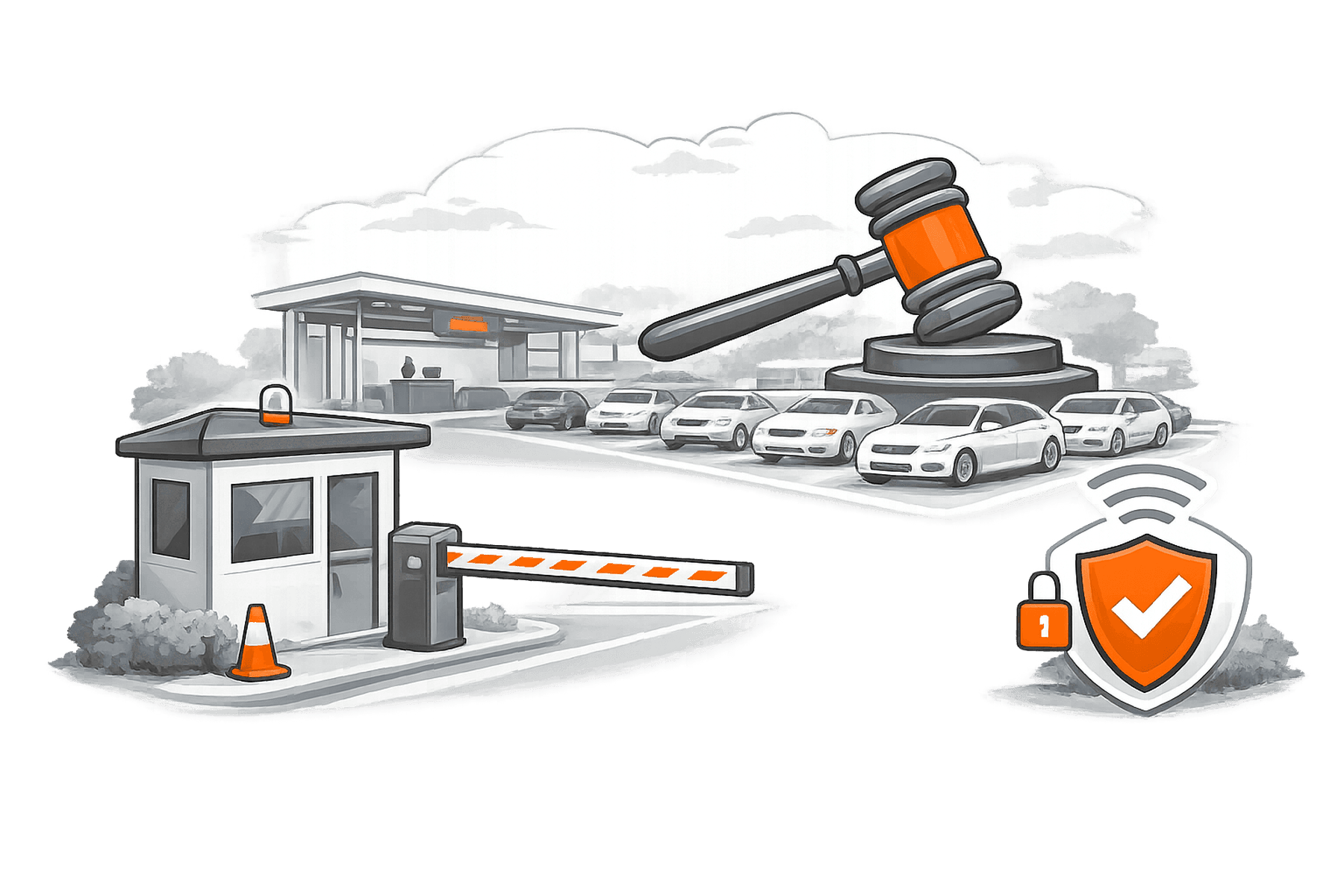 Auto Auction Security overview illustration