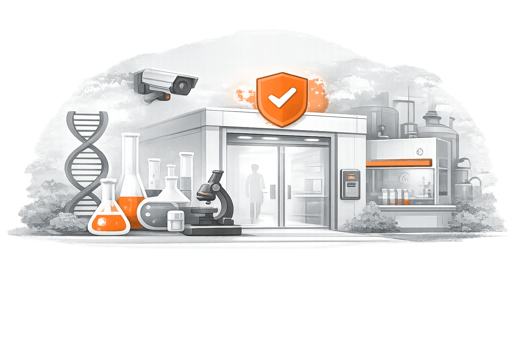 Biotech Security overview illustration