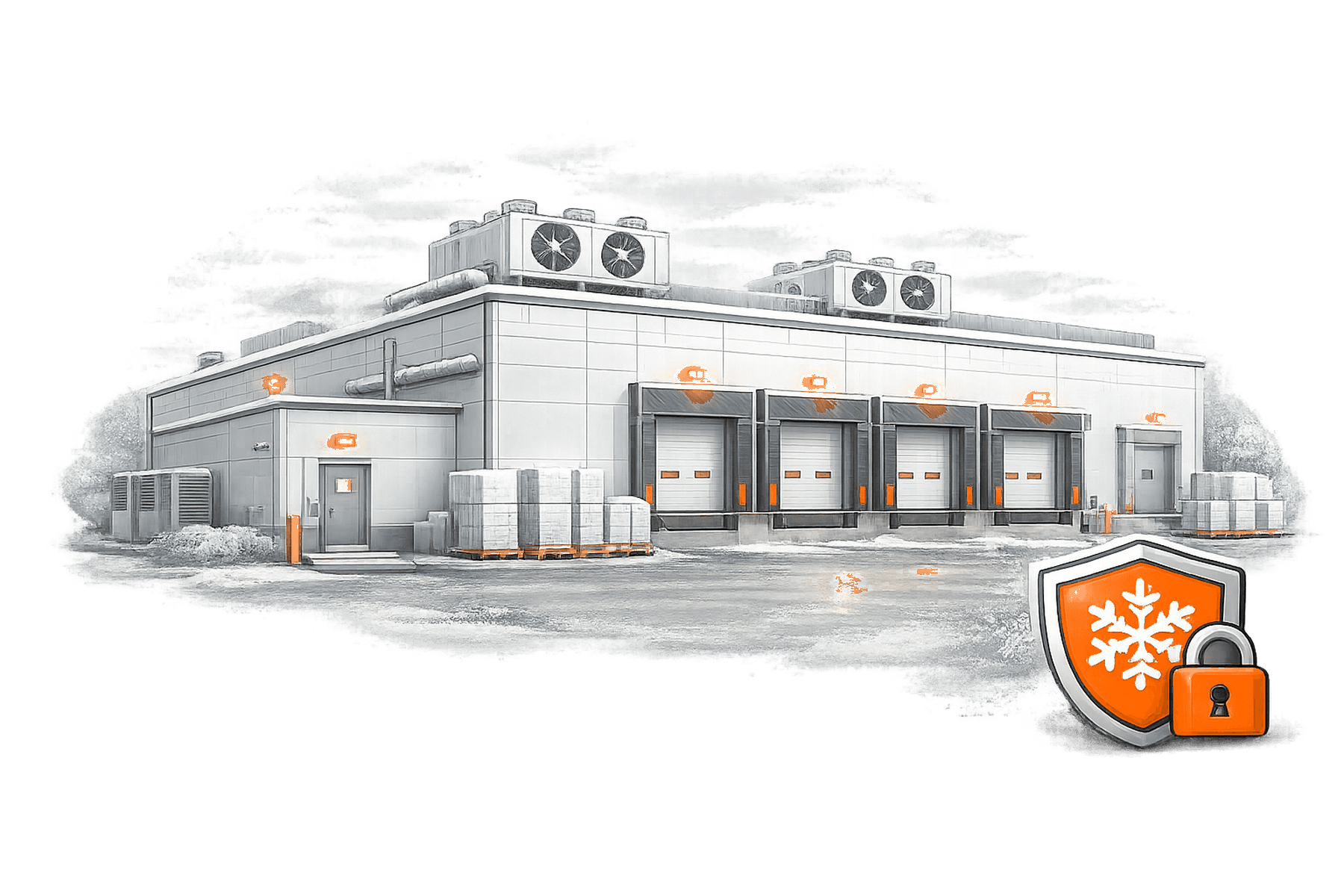 Cold Storage Security overview illustration