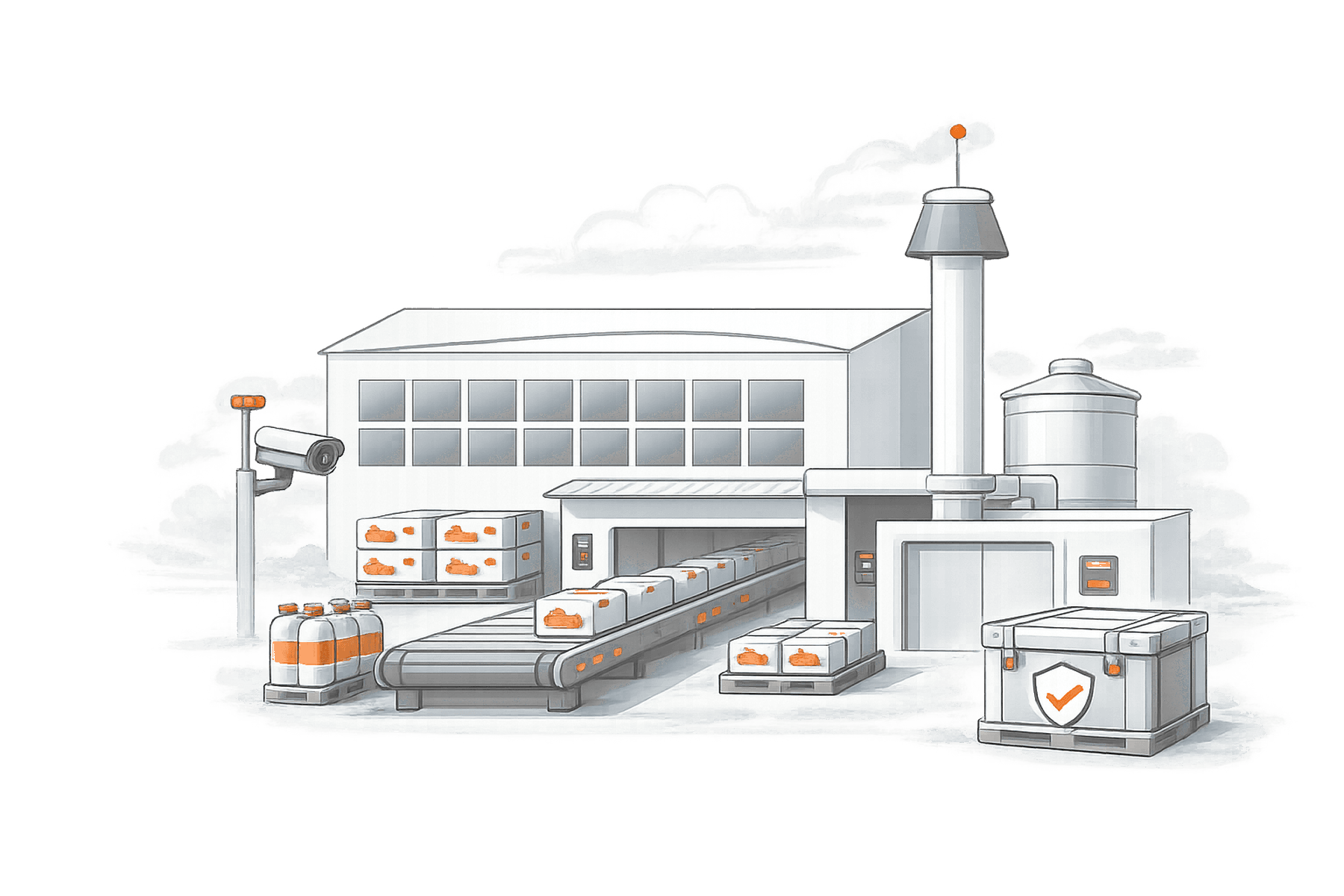 Food Processing Security overview illustration