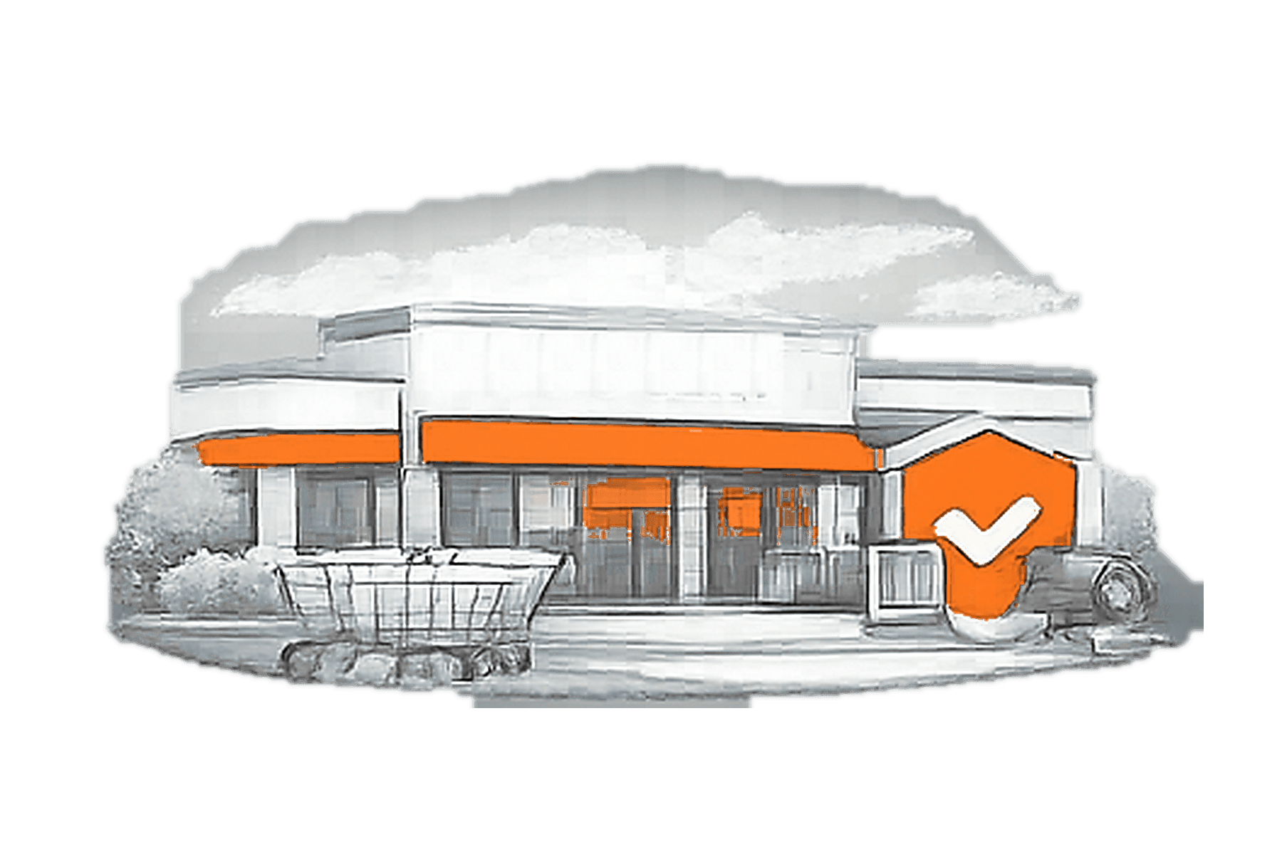 Grocery Store Security overview illustration