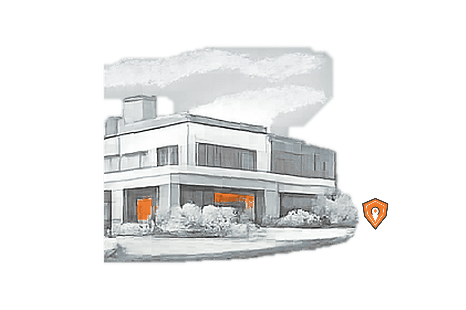 Industrial Park Security overview illustration