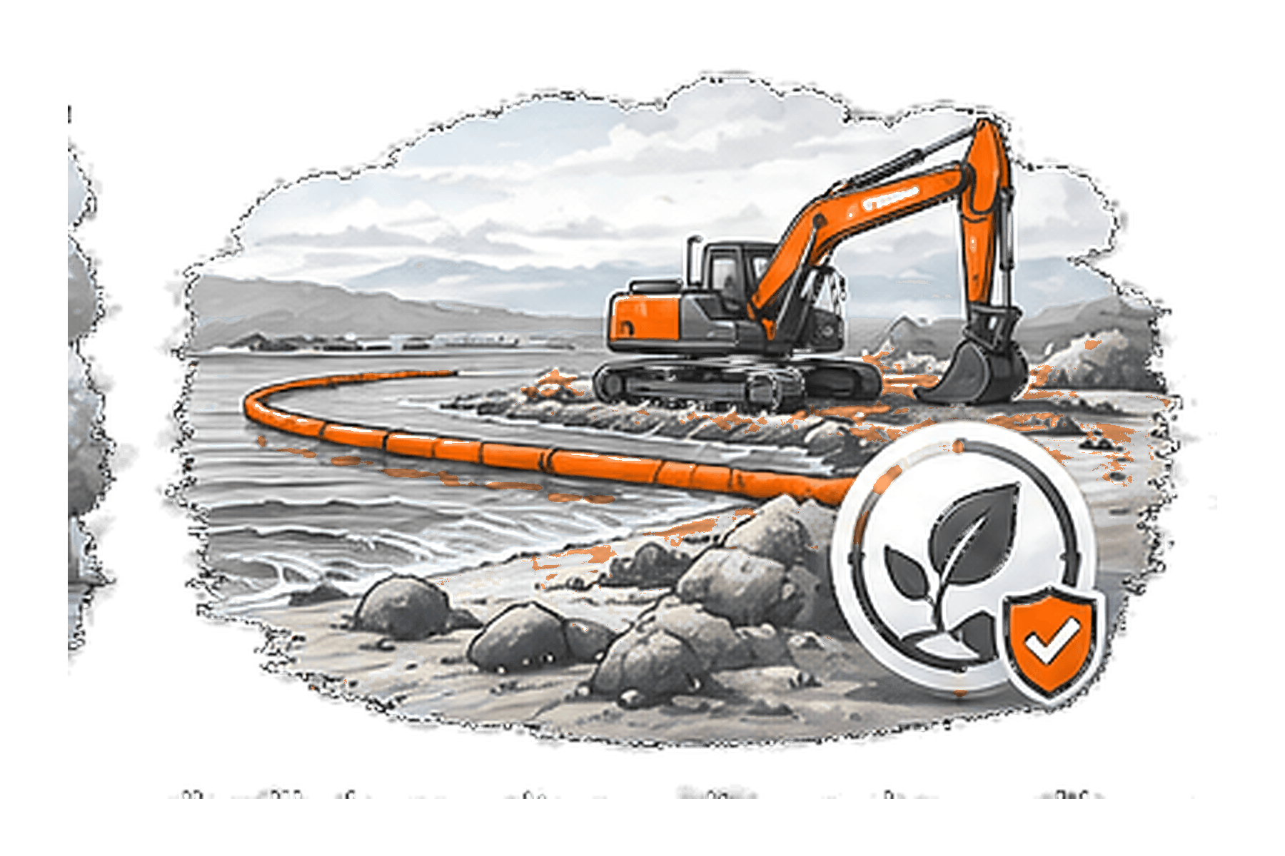 Oil Spill Cleanup Site Security overview illustration