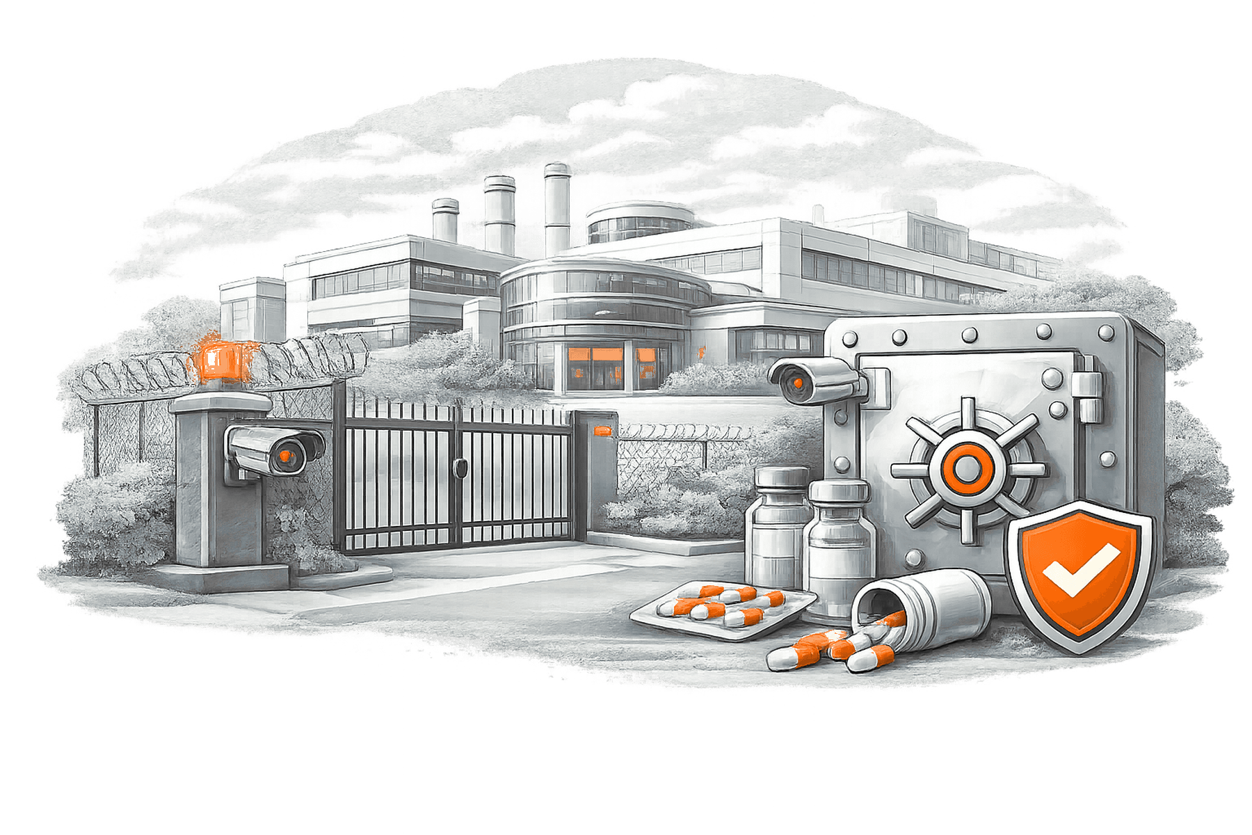 Pharmaceutical Security overview illustration