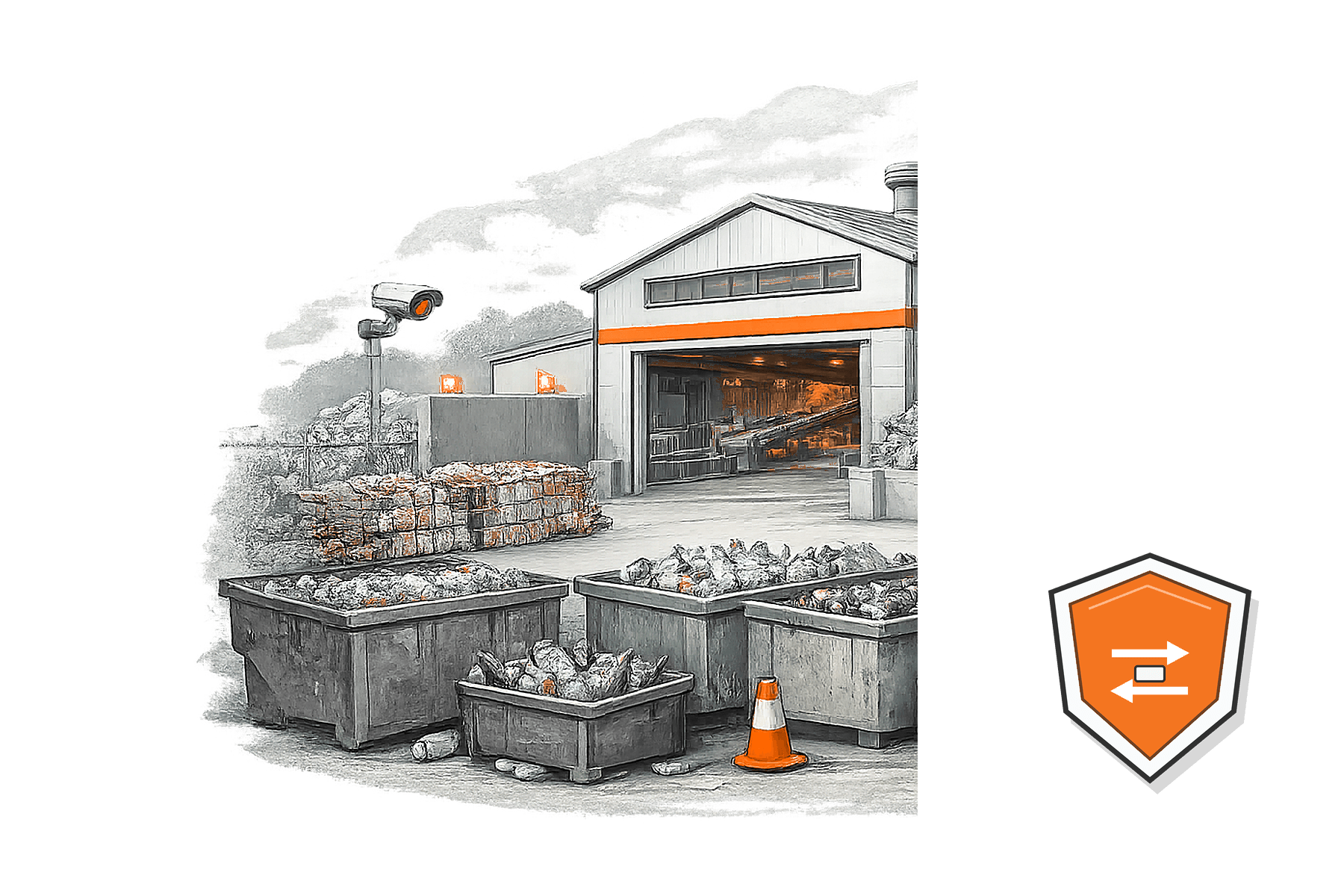 Transfer Station Security overview illustration