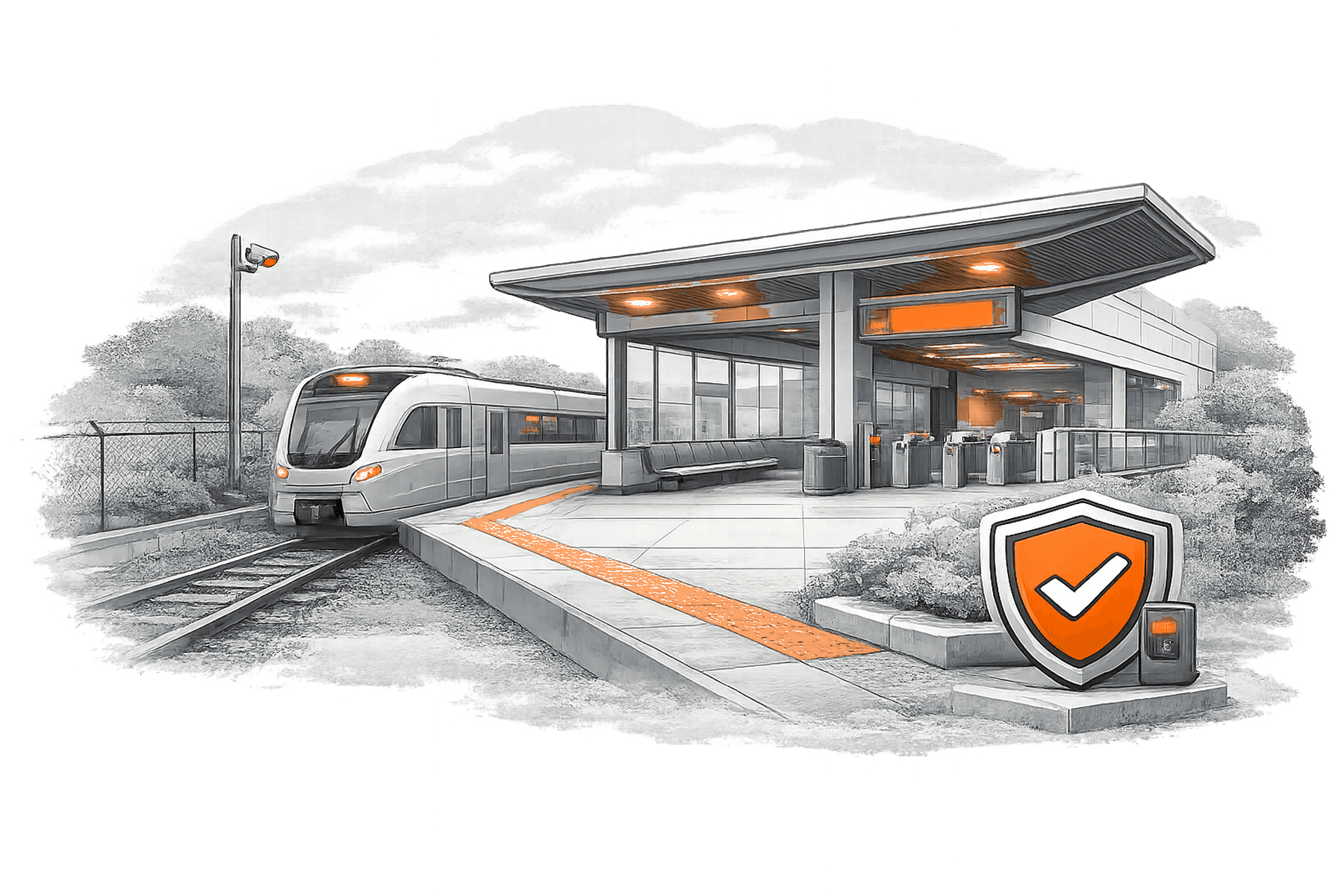 Transit Station Security overview illustration