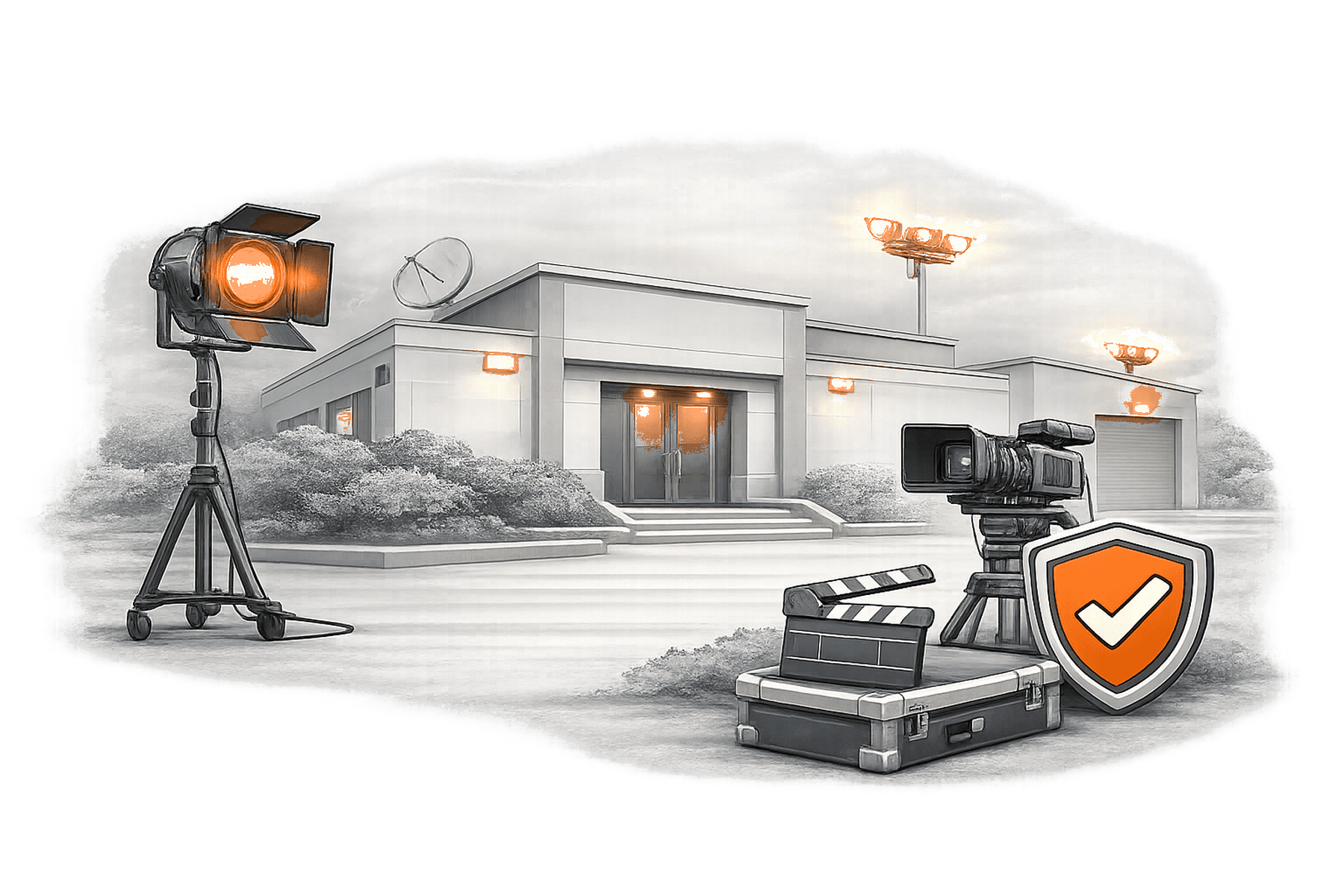 TV Production Security overview illustration