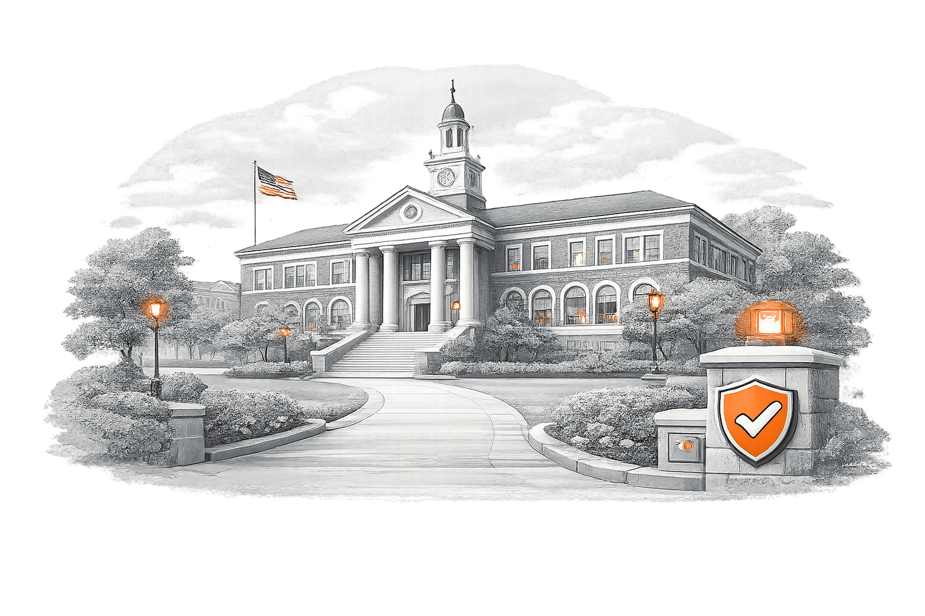 University Security overview illustration